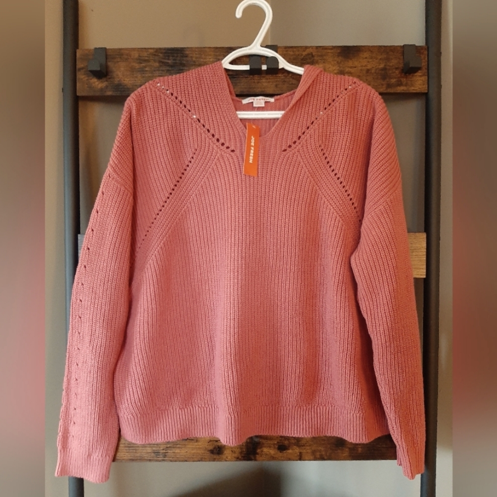 Cotton Blend cropped hoodie Size Large